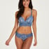 Voorgevormde longline bh zonder beugel Shiloh, Blauw