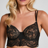 Soutien-gorge &agrave; armatures non-rembourr&eacute; longline Sabrina, Noir