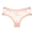 Slip br&eacute;silien V-shape mesh, Rose