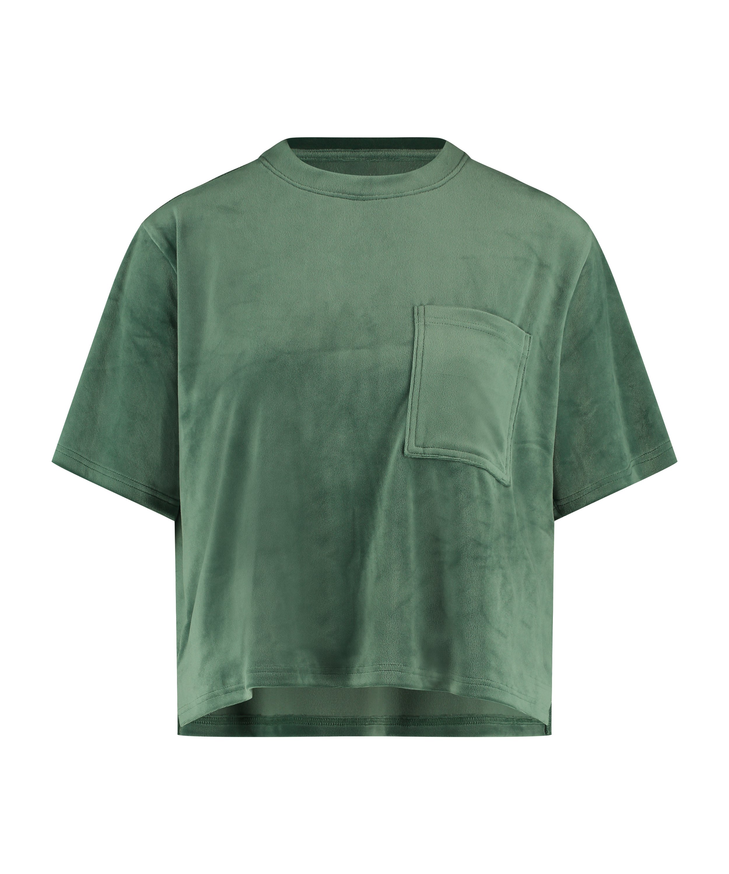 Top Velours Pocket, Vert, main