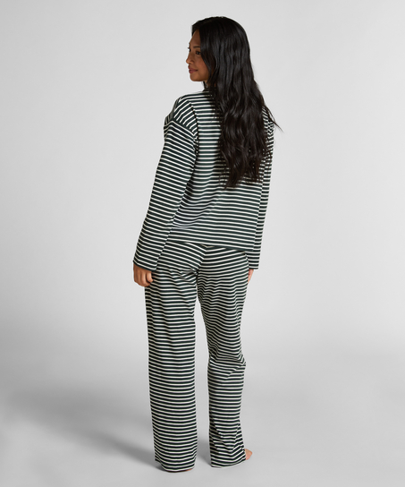 Pyjamaset van katoenen jersey, Groen