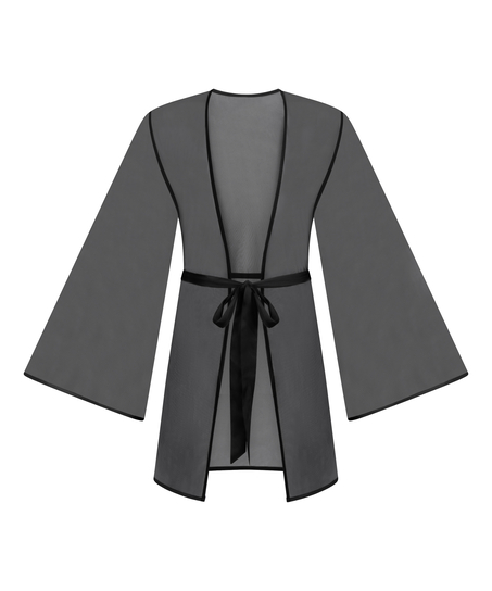 Kimono en maille Imani, Noir