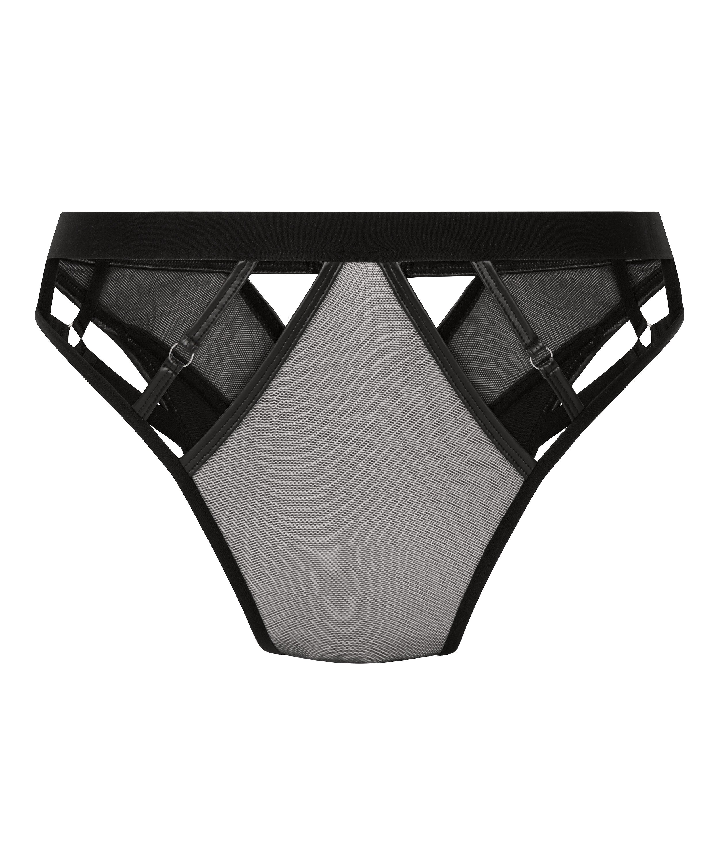 Hoog uitgesneden brazilian Zelda, Zwart, main