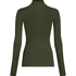 super soft Turtleneck shirt met Cashmere, Groen