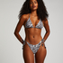 Triangel bikinitop Doha Zebra, Wit