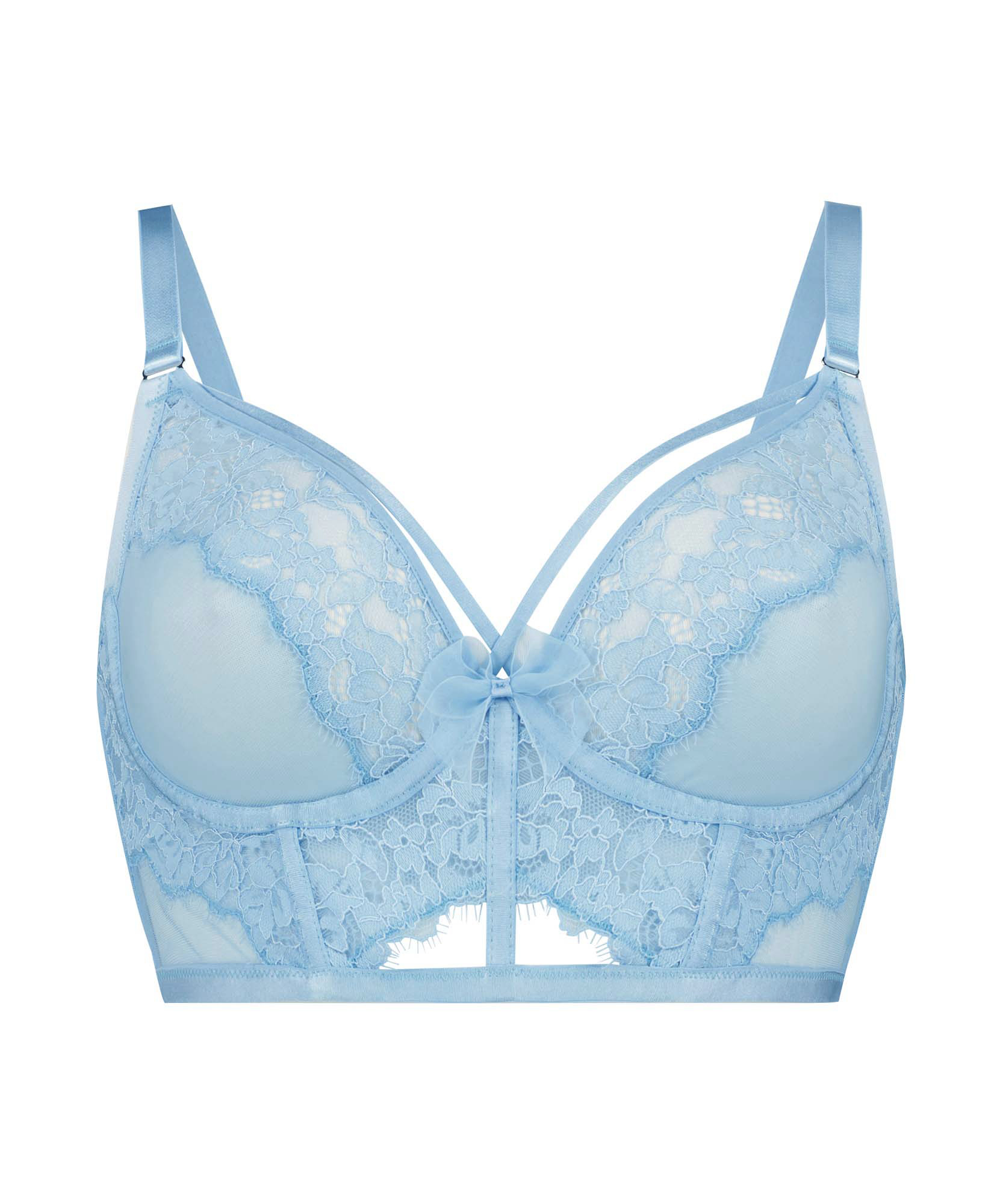Niet-voorgevormde longline beugel bh Louise Kim Petras, Blauw, main
