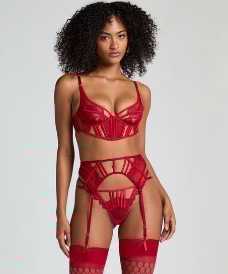 Porte-jarretelles Billie, Rouge