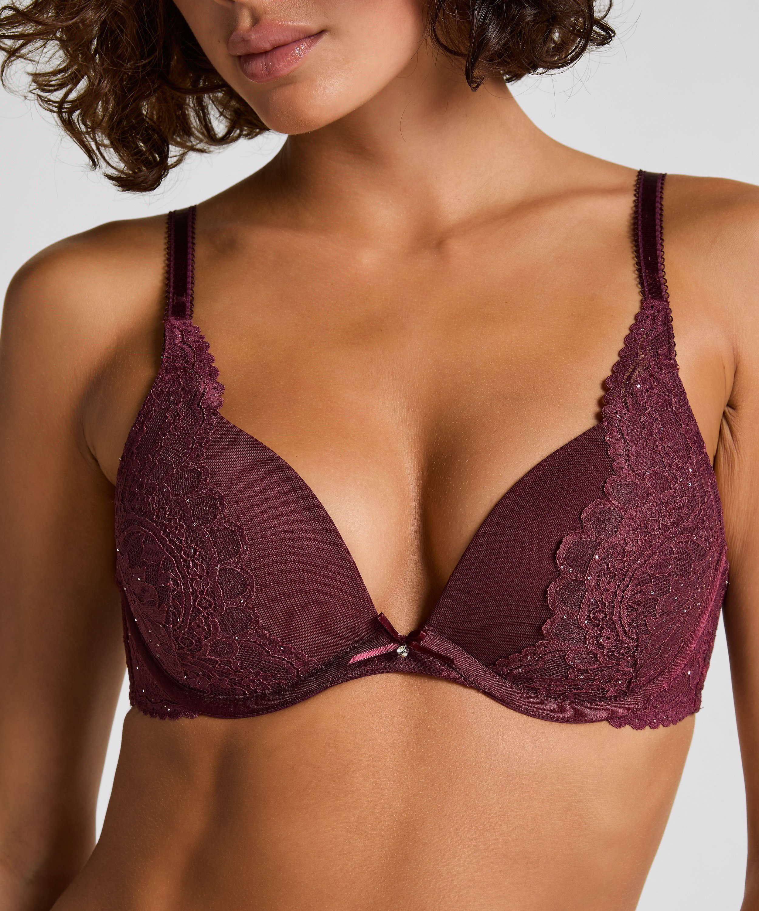 Voorgevormde push-up beugel bh Isadora, Rood, main