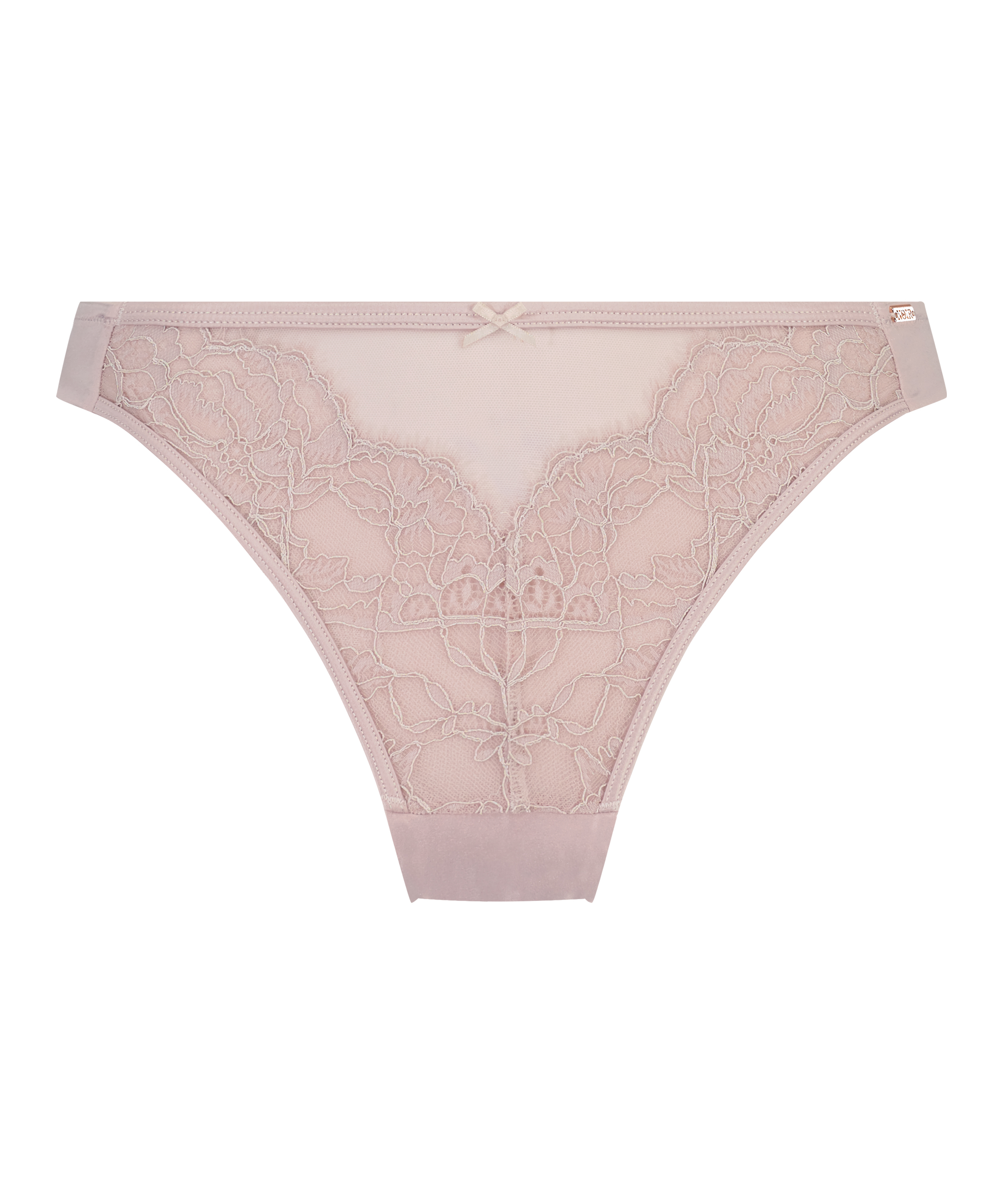 Hoog uitgesneden string Leni, Paars, main