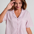 katoenen pyjama top, Roze
