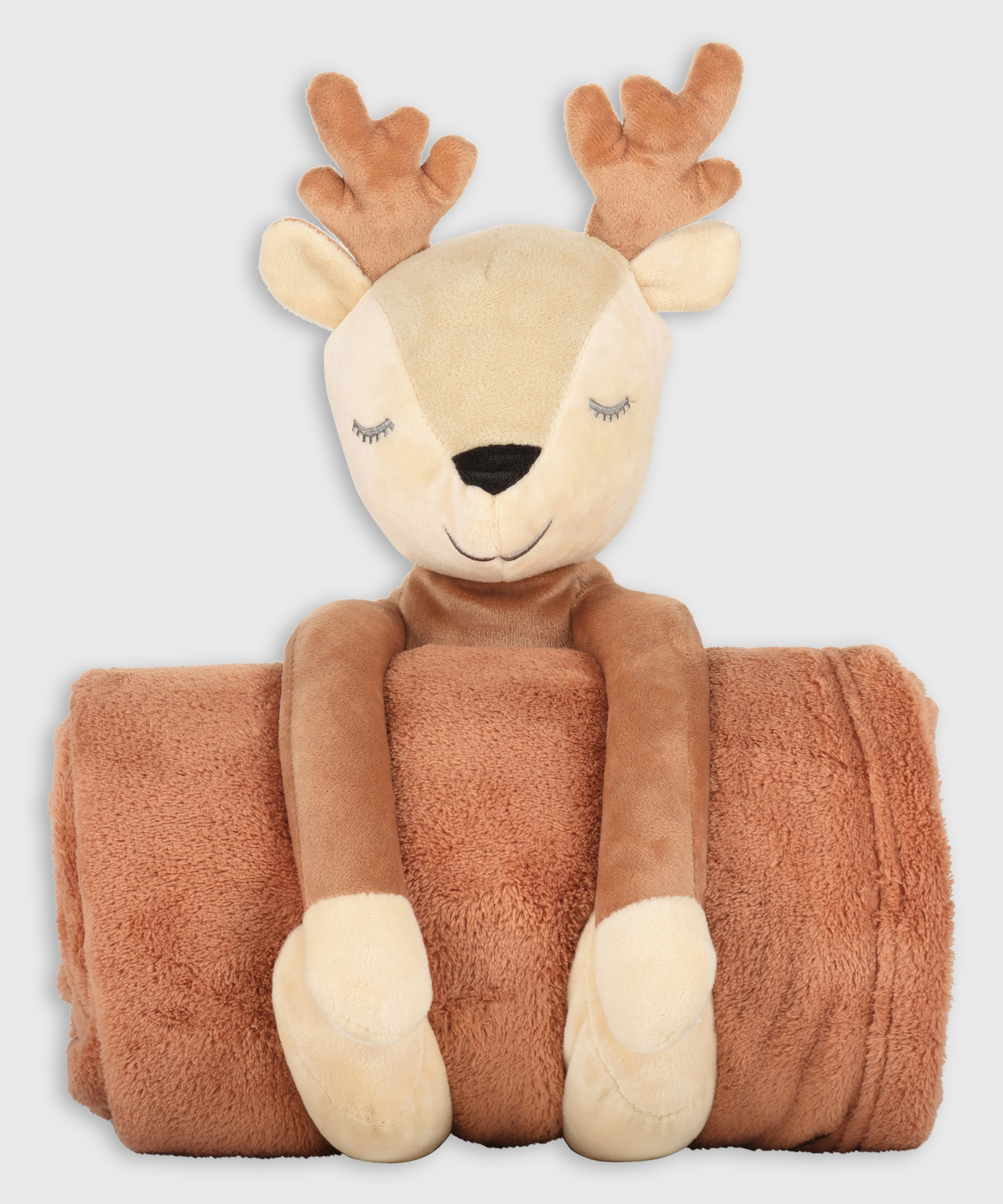 Knuffel met deken, Beige, main