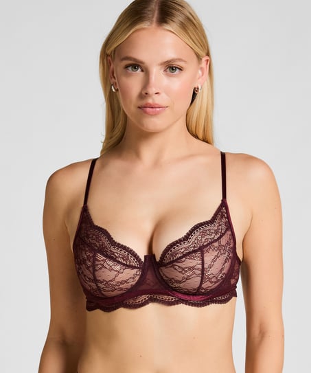 Soutien-gorge non-rembourré à armatures Isabelle, Pourpre