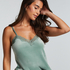Cami top Velours Lace, Groen