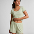 Pointelle short, Groen
