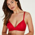 Soutien-gorge sans armatures préformé Mona, Rouge