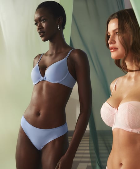 Invisible brazilian Lace Back, Blauw