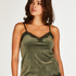 Camisole velours Dentelle, Vert