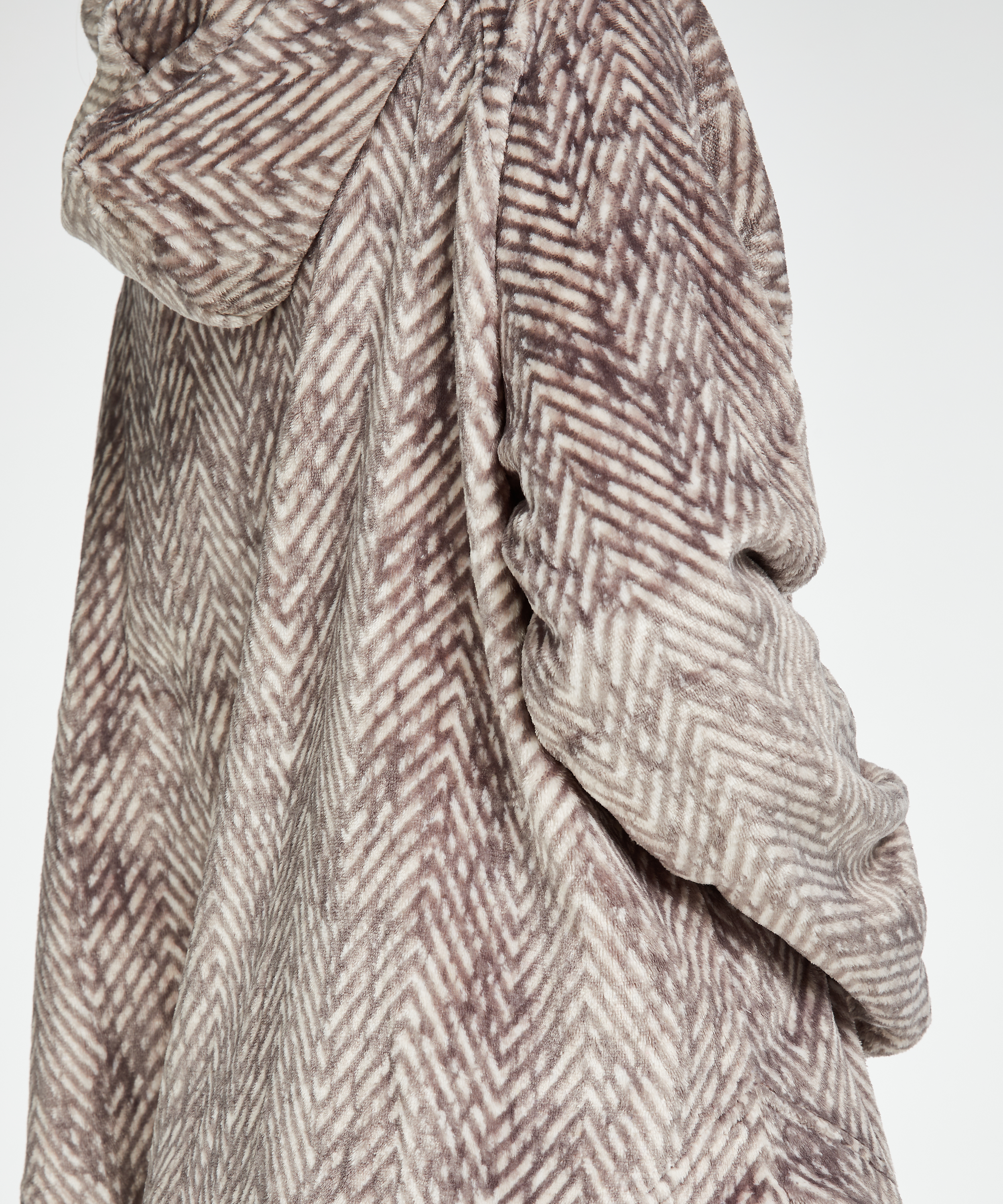 Vest Flannel Fleece Oodie, Grijs, main