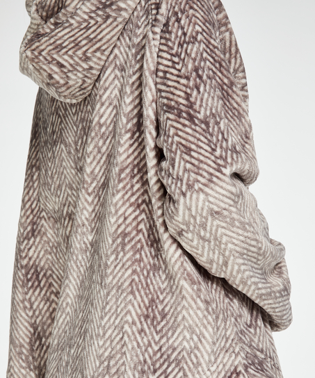 Vest Flannel Fleece Oodie, Grijs