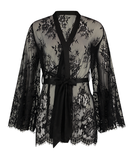 Kimono Lace Isabelle, Noir