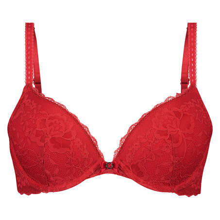 Soutien-gorge &agrave; armatures pr&eacute;form&eacute; push-up Maya, Rouge