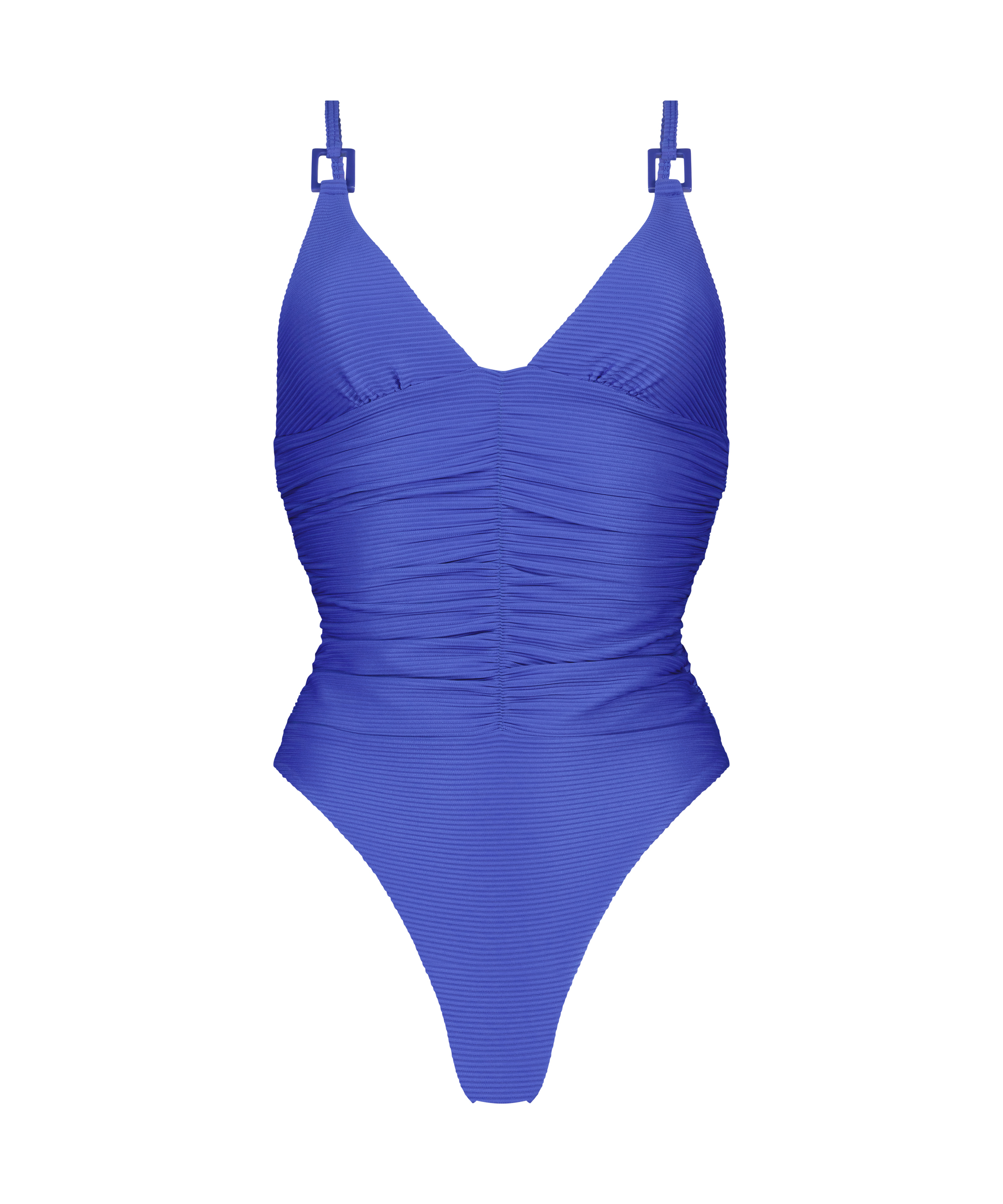 Maillot de bain haut Rib Lagoon, Bleu, main