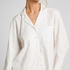 Jacquard Pyjamashirt met Lange Mouwen, Blauw