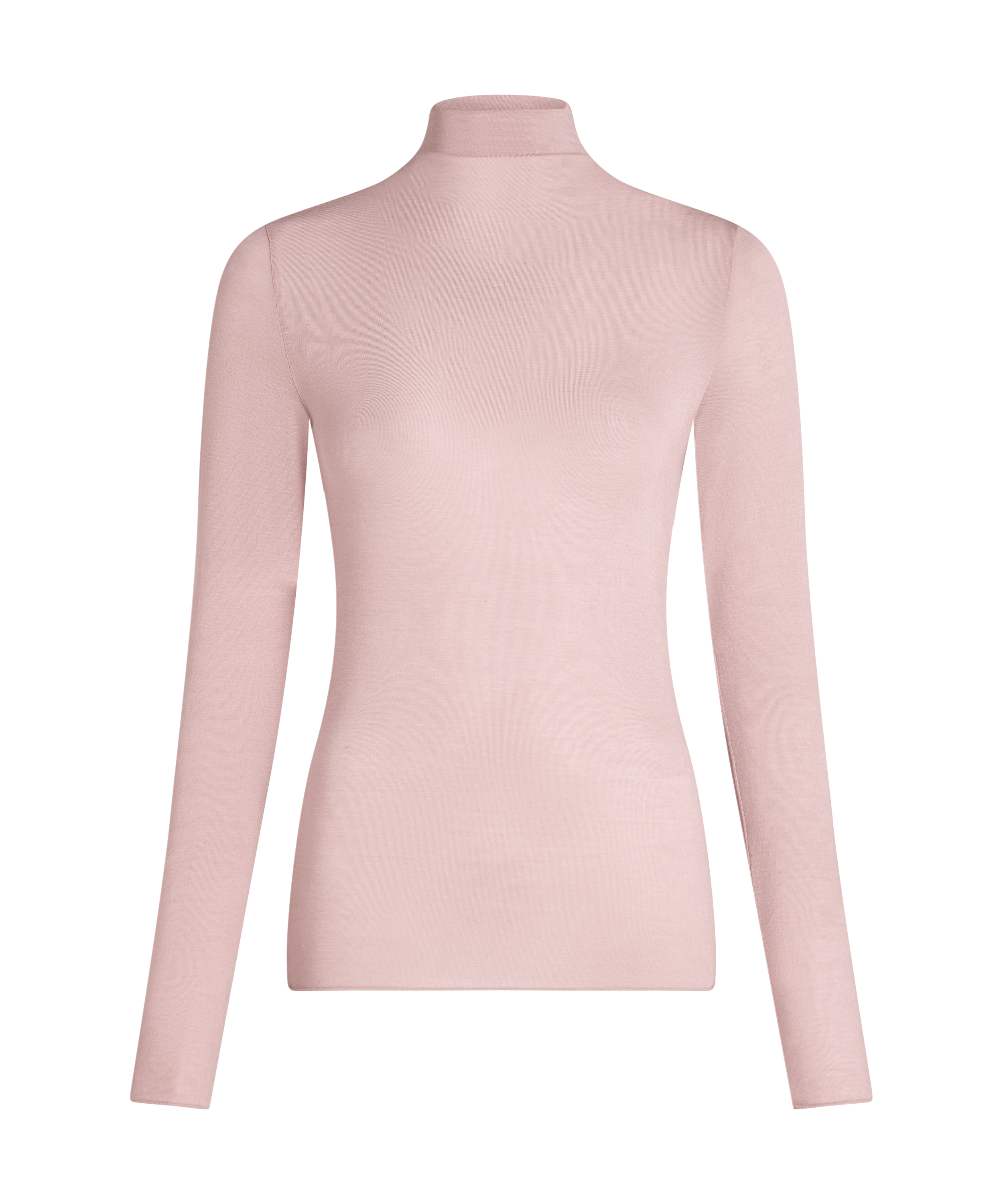 super soft Turtleneck shirt met Cashmere, Roze, main