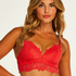 Soutien-gorge pr&eacute;form&eacute; sans armatures longline Shiloh, Rouge