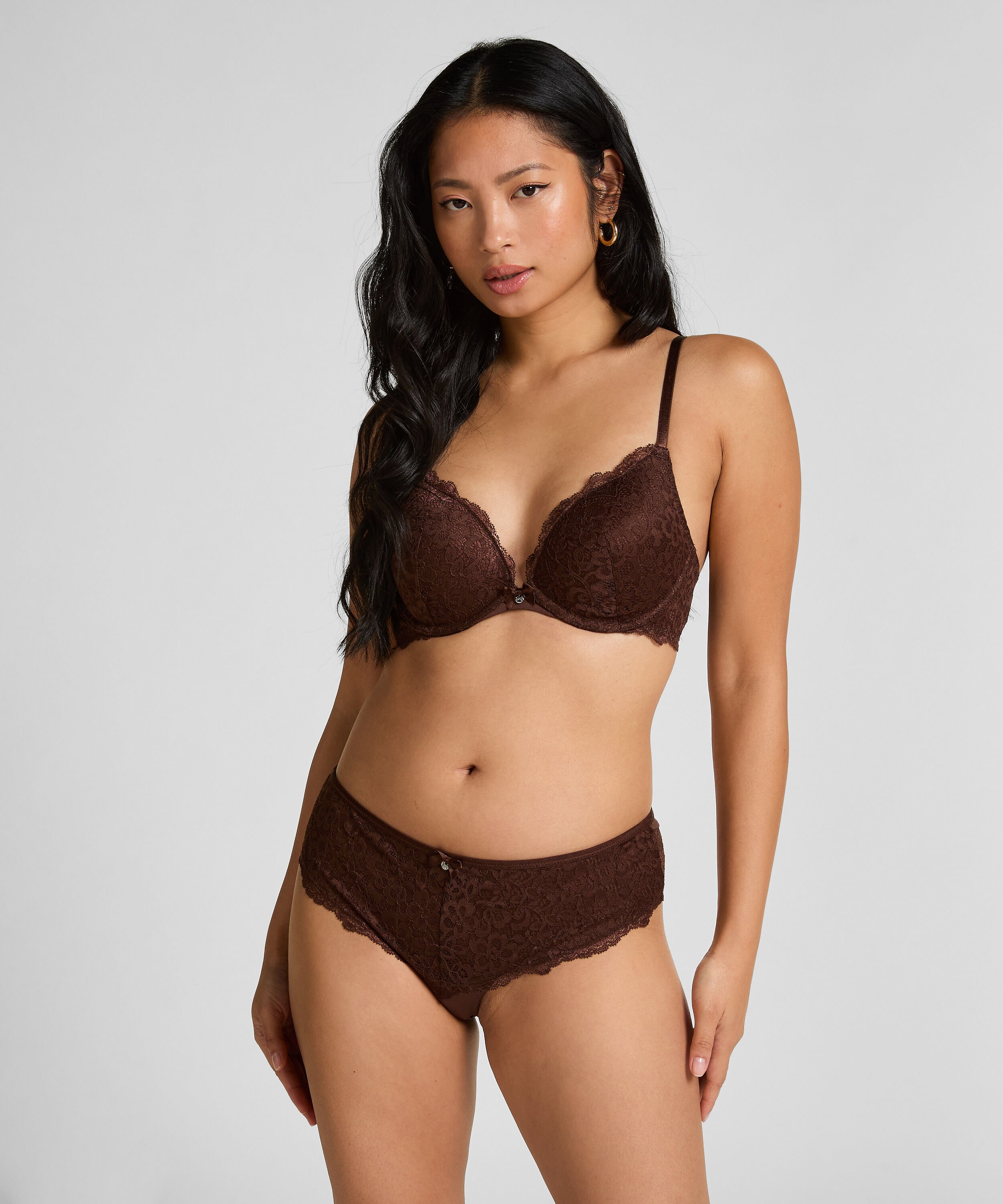 Slip brésilien Marine, Brun