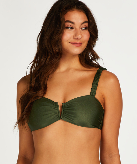 Haut de bikini bandeau Crete, Vert