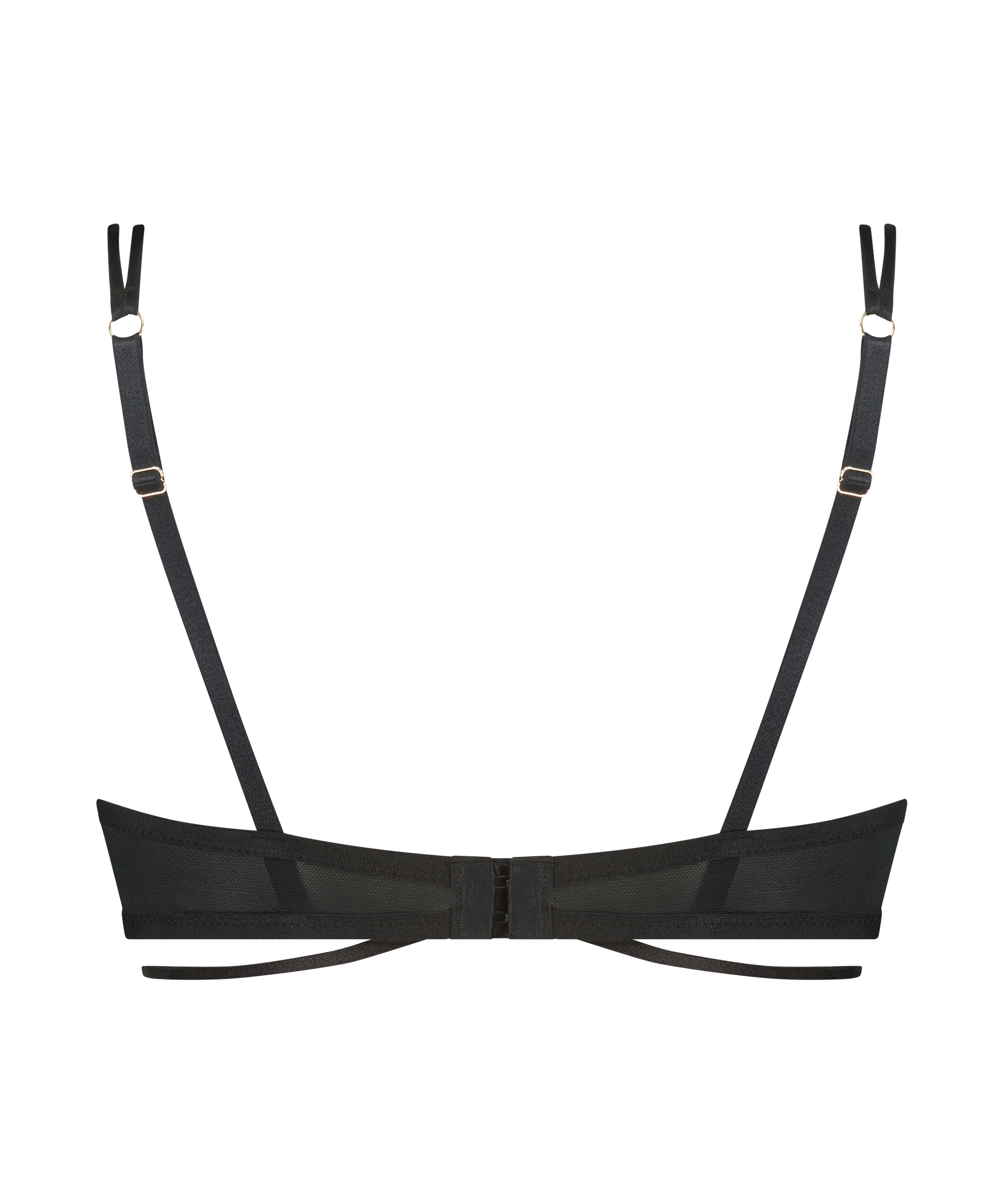 Soutien-gorge bustier rembourré à armatures Mila, Noir, main
