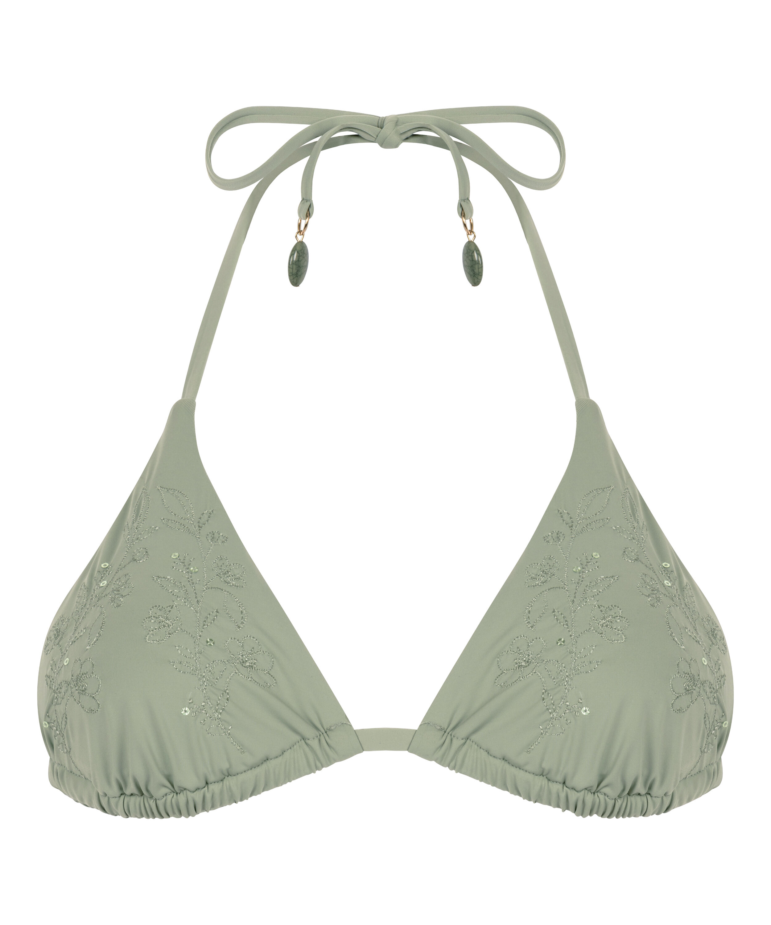 Haut de bikini triangle Giselle, Vert