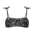 Bikini croptop Paisley, Zwart