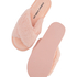 Pantoufles Fake Fur, Rose
