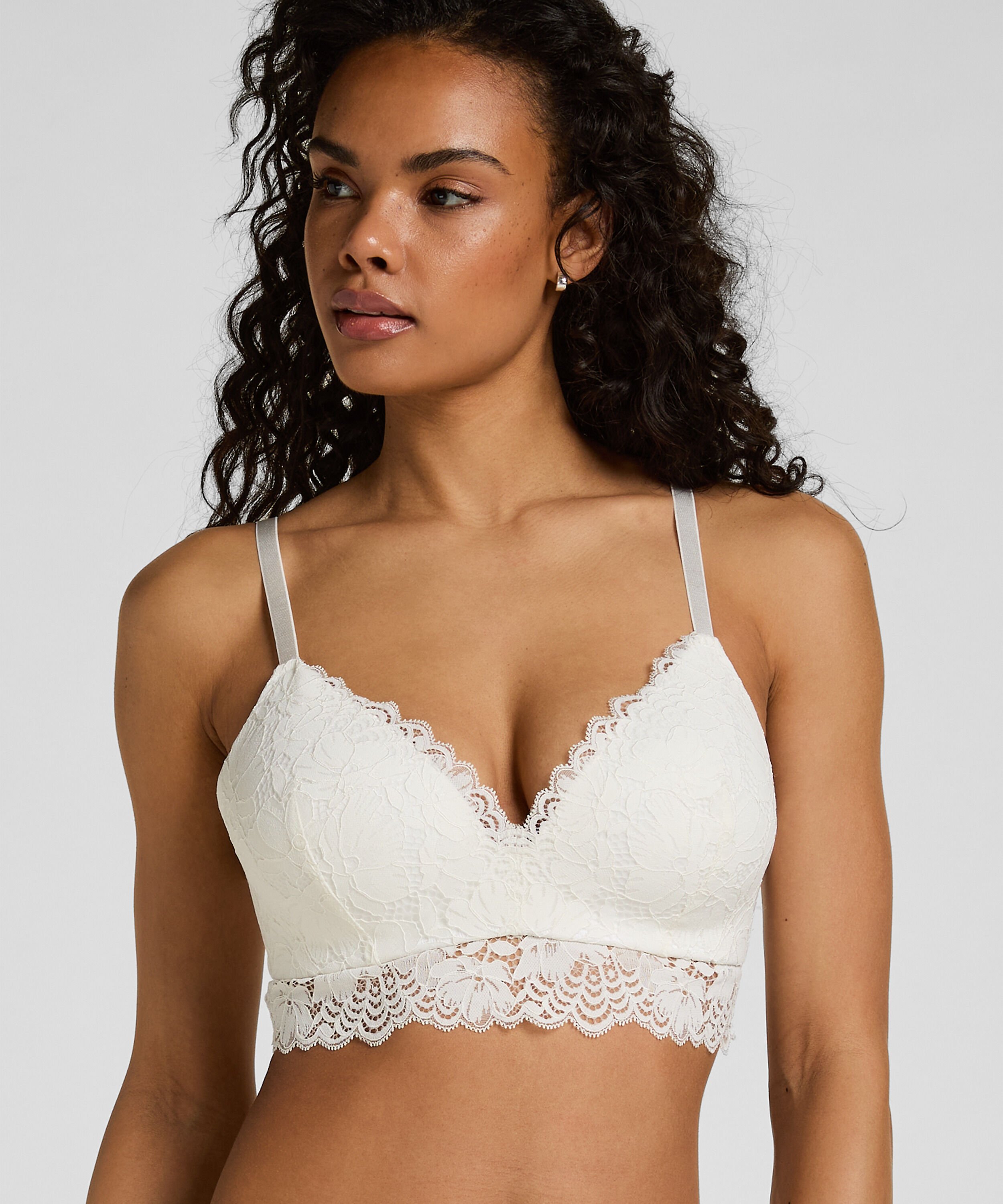Soutien-gorge sans armatures préformé Andrea, Blanc