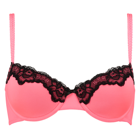 Voorgevormde beugel bh Secret lace contrast, Roze
