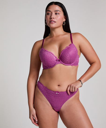 Voorgevormde push-up beugel bh Marine, Roze