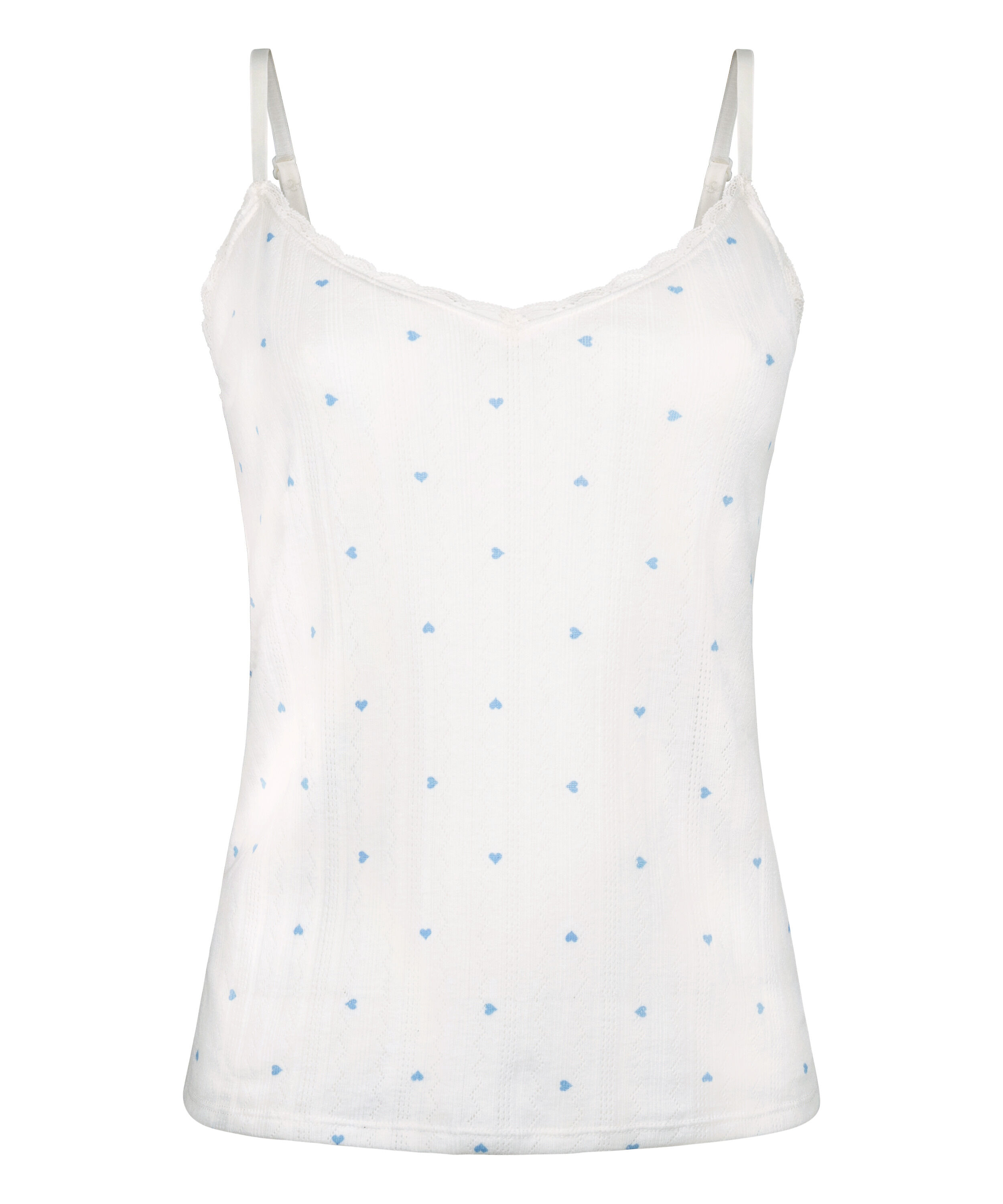 Top cami Lace, Blauw