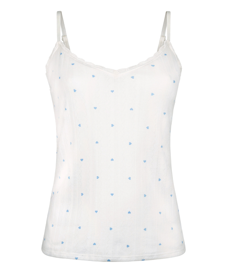 Top cami Lace, Blauw
