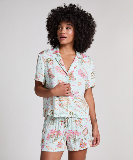 Veste en satin, Vert