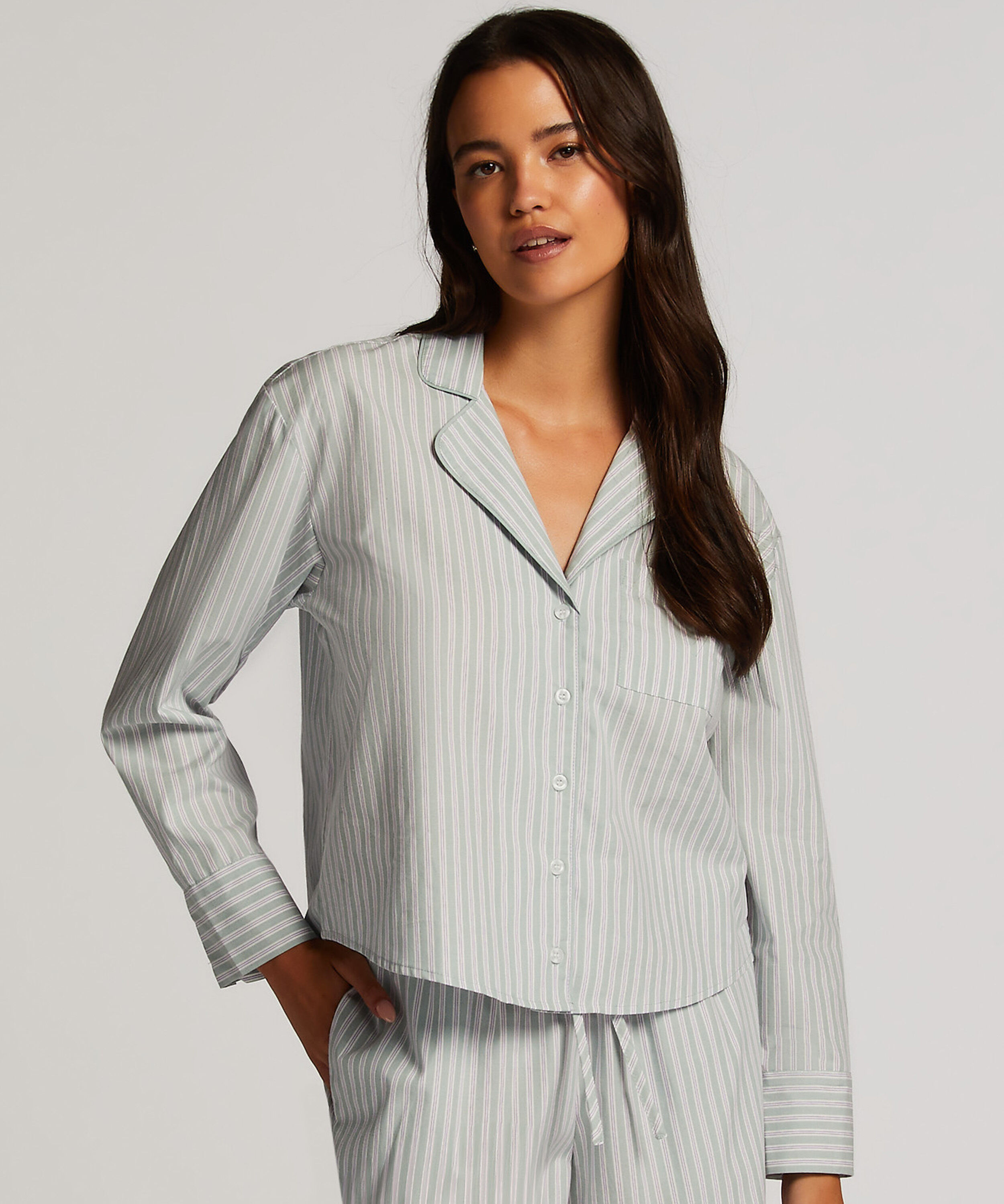 Haut de pyjama en Coton, Vert
