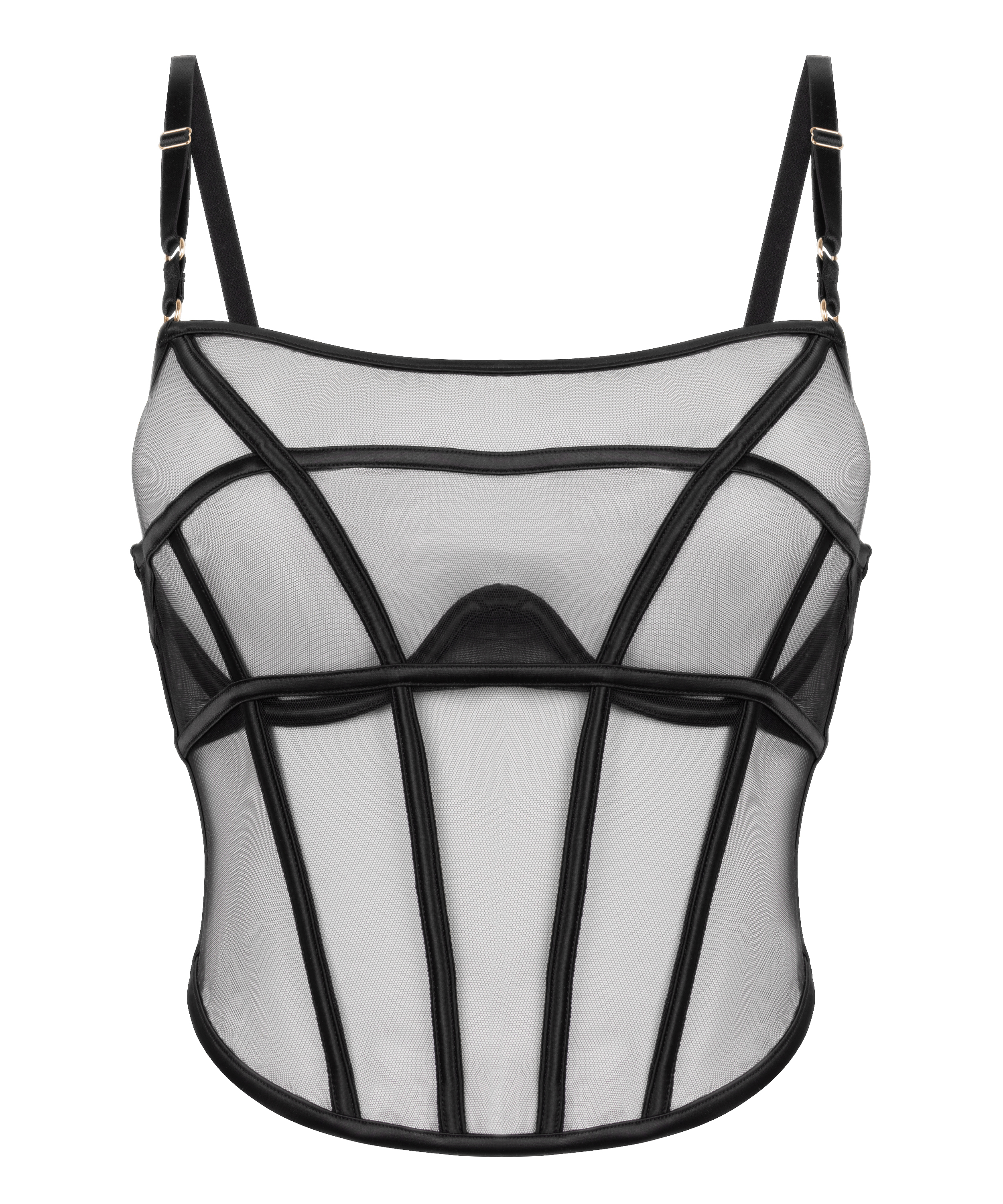 Bustier Marie, Zwart, main