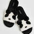 Slippers Panda, Zwart