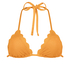 Triangel Bikinitop Scallop Lurex, Oranje
