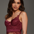 Soutien-gorge &agrave; armatures pr&eacute;form&eacute; longline Heather, Rouge