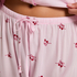 Geweven broek met Kersenprint, Roze