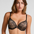 Soutien-gorge &agrave; armatures push-up pr&eacute;form&eacute; Lea, Noir