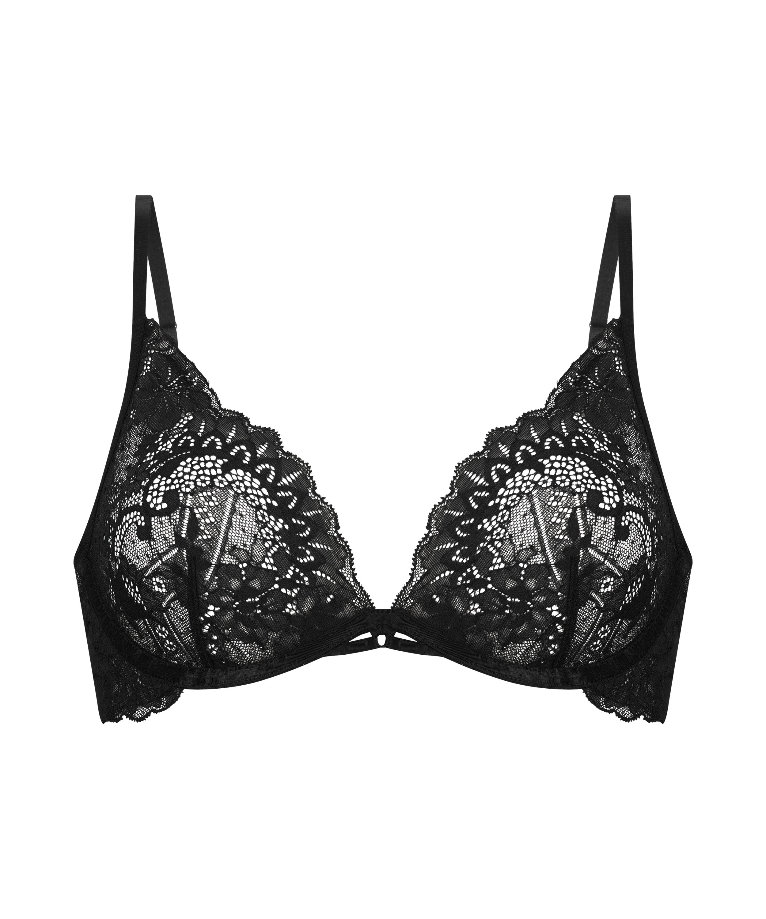 Niet-voorgevormde beugel bh Josefina, Zwart, main