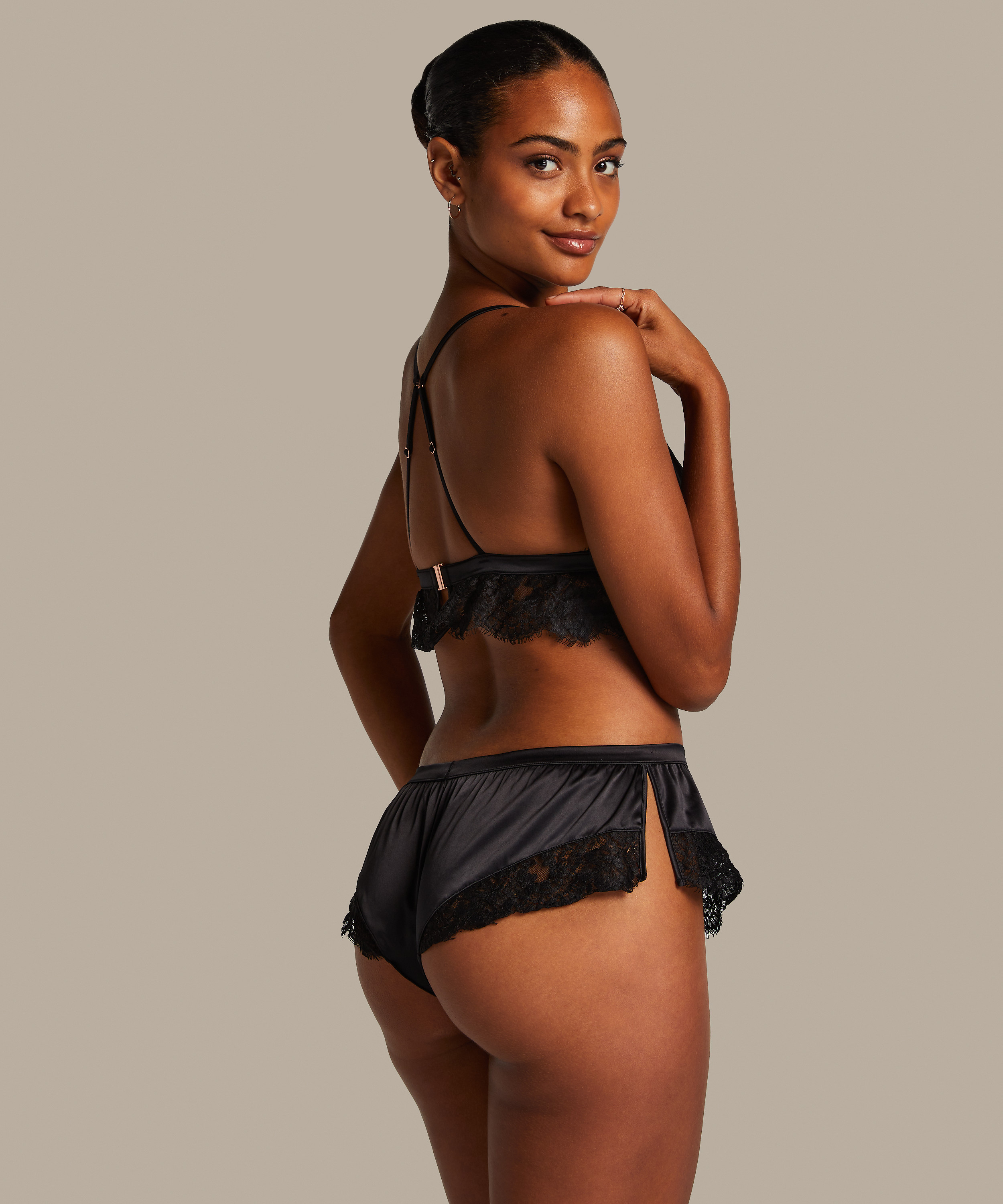 Slip Lace Valerie, Zwart, main